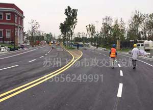 苏州小区道路地面划线价格_苏州小区划线多少钱一米?